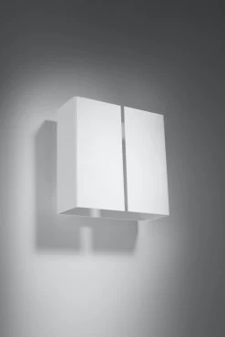 Sollux LINEA Moderne Wandleuchte Weiss 2-flg. G9