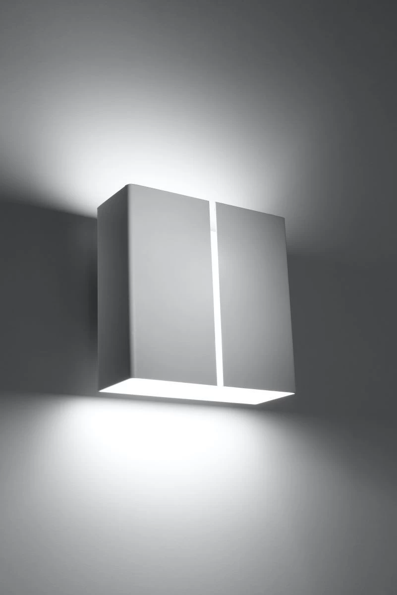 Sollux LINEA Moderne Wandleuchte Weiss 2-flg. G9 2 Sollux LINEA Moderne Wandleuchte Weiss 2-flg. G9 – Bild 2