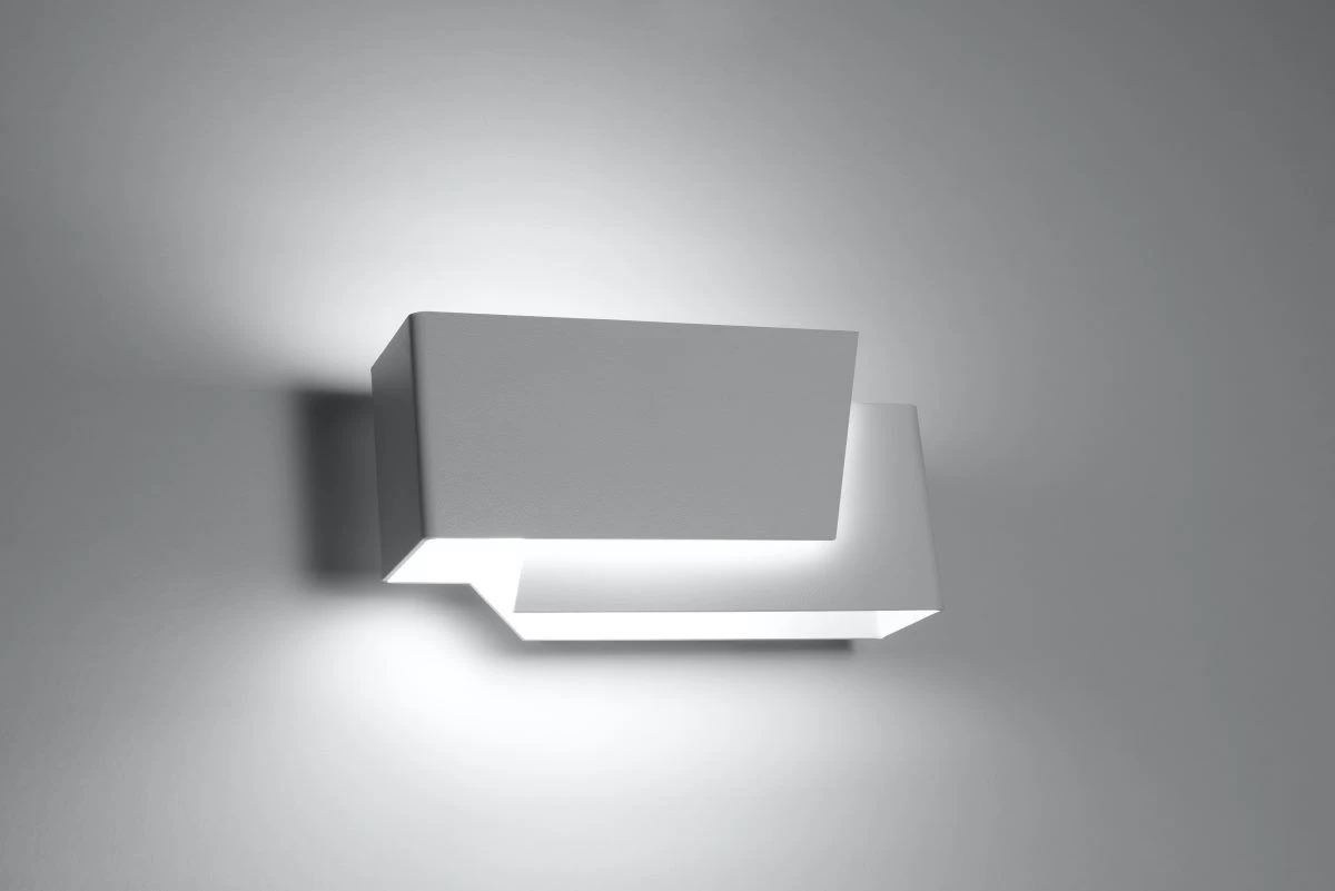 Sollux PIEGARE Moderne Wandleuchte Weiss 1-flg. G9 2 Sollux PIEGARE Moderne Wandleuchte Weiss 1-flg. G9 – Bild 2