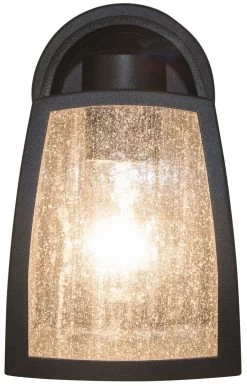 Lutec Kelsey Außenwandleuchte Schwarz IP44 E27 15,5x18,5x27,5cm -Beleuchtung Rabatte 047607d.1