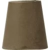 Lampenschirm Textil Samt Braun PR Home Queen 10x10cm Befestigungsklipp Für Kerzen Leuchtmittel