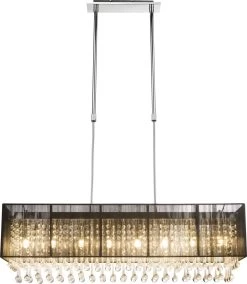 Globo Bagana LED Hängeleuchte Schwarz 8x G9 Höhenverstellbar 90x18x120cm -Beleuchtung Rabatte 15095h2 c 001