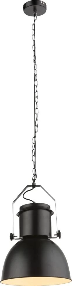 Globo Kutum Hängeleuchte Schwarz E27 Dimmbar 27x120cm