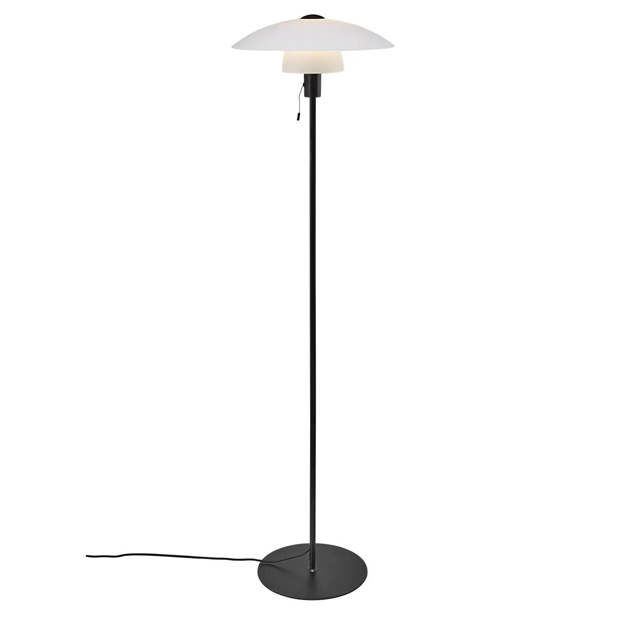 Nordlux VERONA Stehlampe Schwarz, Opal Weiß E27 Mit Schalter 40x40x150cm 4 Nordlux VERONA Stehlampe Schwarz, Opal Weiß E27 Mit Schalter 40x40x150cm – Bild 4