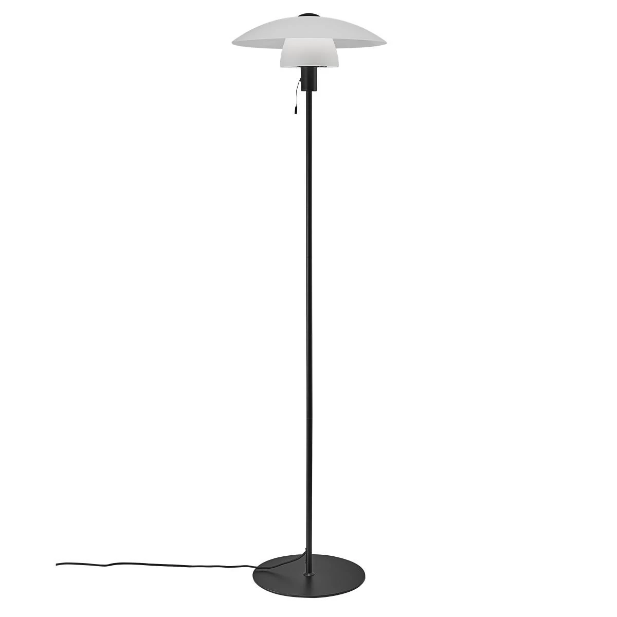 Nordlux VERONA Stehlampe Schwarz, Opal Weiß E27 Mit Schalter 40x40x150cm 3 Nordlux VERONA Stehlampe Schwarz, Opal Weiß E27 Mit Schalter 40x40x150cm – Bild 3