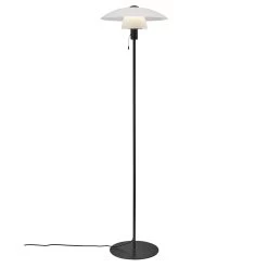 Nordlux VERONA Stehlampe Schwarz, Opal Weiß E27 Mit Schalter 40x40x150cm