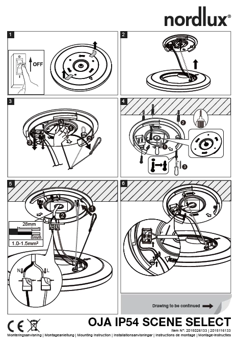 LED Deckenlampe Chrom Nordlux Oja 29 IP54 1600lm 3000/4000K Stepdimmer 9 LED Deckenlampe Chrom Nordlux Oja 29 IP54 1600lm 3000/4000K Stepdimmer – Bild 9
