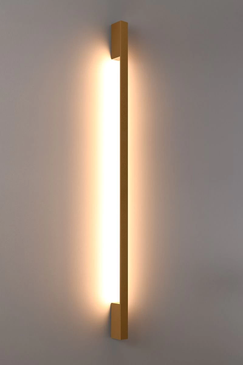 Thoro Sappo L LED Wandlampe Golden 2875lm 3000K 4x6,5x150cm 3 Thoro Sappo L LED Wandlampe Golden 2875lm 3000K 4x6,5x150cm – Bild 3