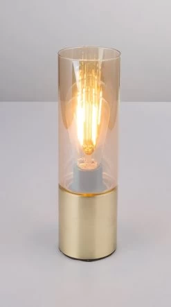 Globo Annika Tischleuchte Messing Matt E27 9x30cm 10 Globo Annika Tischleuchte Messing Matt E27 9x30cm -Beleuchtung Rabatte 21000m t 001