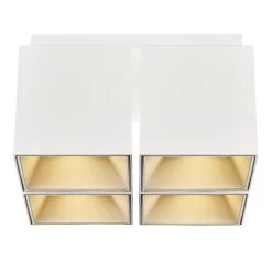 Nordlux ETHAN Deckenleuchte Matt Weiß GU10 Dimmbar 21,6x21,6x11,99cm