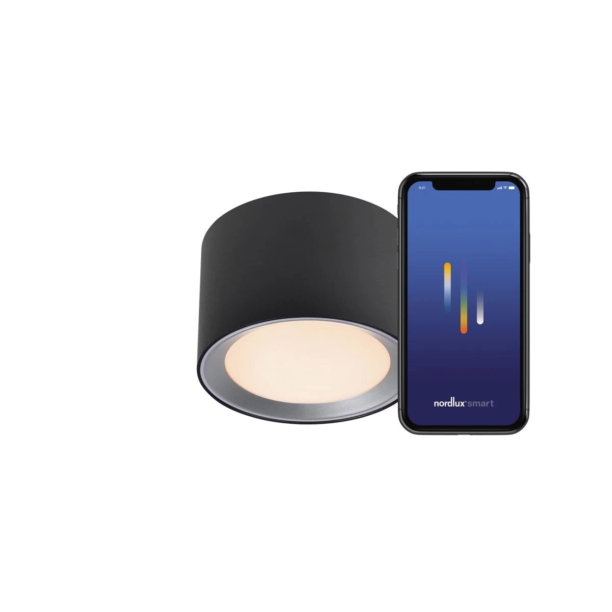 Nordlux Smart Home LANDON SMART LED Deckenleuchte Schwarz 650lm IP44 App Steuerbar 12,5x12,5x8,2cm 1 Nordlux Smart Home LANDON SMART LED Deckenleuchte Schwarz 650lm IP44 App Steuerbar 12,5x12,5x8,2cm