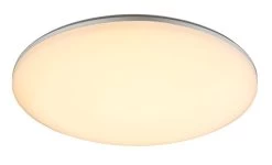 Globo Dori LED Außendeckenleuchte Silber, Opal 33x5,6cm