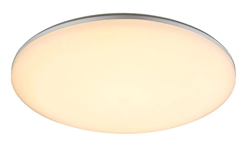 Globo Dori LED Außendeckenleuchte Silber, Opal 33x5,6cm 1 Globo Dori LED Außendeckenleuchte Silber, Opal 33x5,6cm