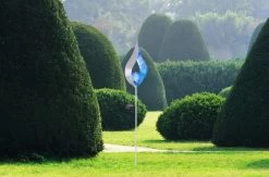 Design Solarleuchte Silber Mit Blauer Glaskugel 17,5x6x90cm Mit Erdspieß Von Globo 12 Design Solarleuchte Silber Mit Blauer Glaskugel 17,5x6x90cm Mit Erdspieß Von Globo -Beleuchtung Rabatte 33467b am day