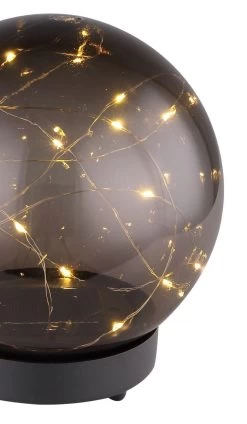 LED Solarleuchte Kugel Rauch Mit Lichterkette Innen Aus Kunststoff 150mm Von Globo 5 LED Solarleuchte Kugel Rauch Mit Lichterkette Innen Aus Kunststoff 150mm Von Globo -Beleuchtung Rabatte 33805 e