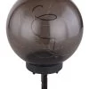 LED Solarleuchte Kugel 200mm Rauch Kunststoff Mit Lichterkette Innen Von Globo
