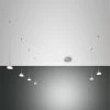 LED Hängeleuchte Nickel Satiniert, Chrom, Aluminium Satiniert Fabas Luce Smartluce Isabella 6-flg. 4320lm