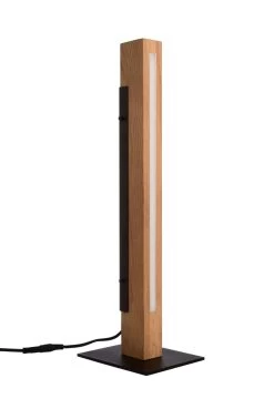 Deko Light Madera LED Tischleuchte Eichenholz Alu Dimmbar 3000K 560lm