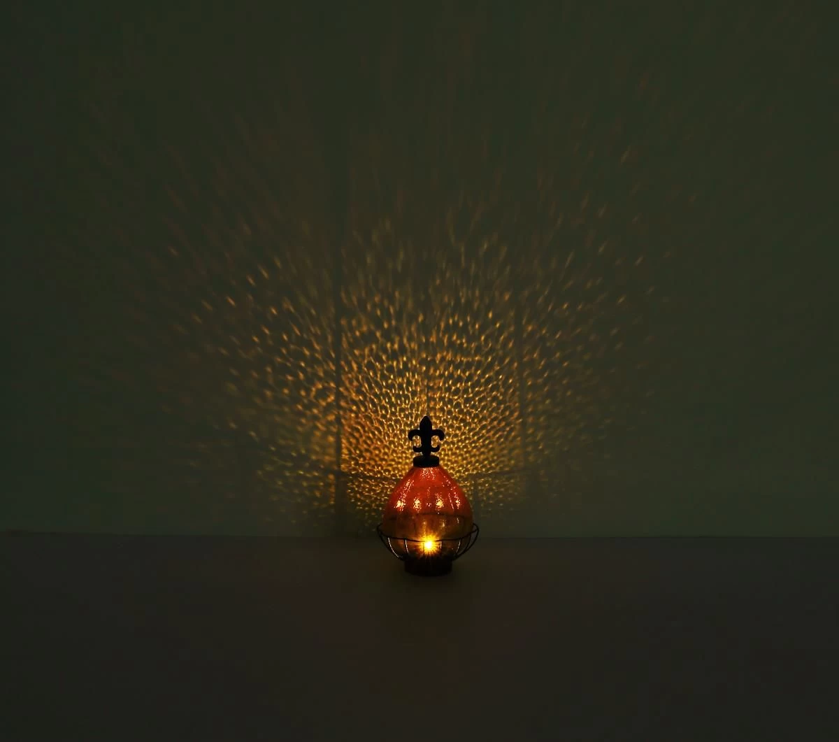 LED Solar Tischleuchte Glastropfen In Metallkäfig, Orange Schwarz-matt 17x25cm Von Globo 4 LED Solar Tischleuchte Glastropfen In Metallkäfig, Orange Schwarz-matt 17x25cm Von Globo – Bild 4