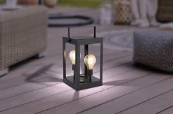 LED Solar Laterne Mit 2x Edison Leuchtmittel Schwarz Amber LBH 14x14x28cm Von Globo 10 LED Solar Laterne Mit 2x Edison Leuchtmittel Schwarz Amber LBH 14x14x28cm Von Globo -Beleuchtung Rabatte 36700 am 2