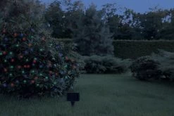 Globo SOLAR Lichterkette Kunststoff Schwarz 100x RGB LED -Beleuchtung Rabatte 36820 am