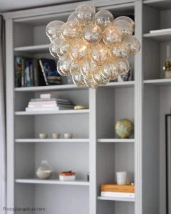 By Rydens Gross Hängeleuchte Amber 8x G9 Dimmbar 50x50x45cm -Beleuchtung Rabatte 4200440 5503 m