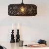 By Rydens Aira Bambus Hängeleuchte Schwarz 1x E27 Dimmbar 50x50x35cm