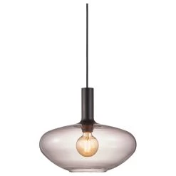 Hängelampe Rauchglas Nordlux Alton 35 Schwarz E27