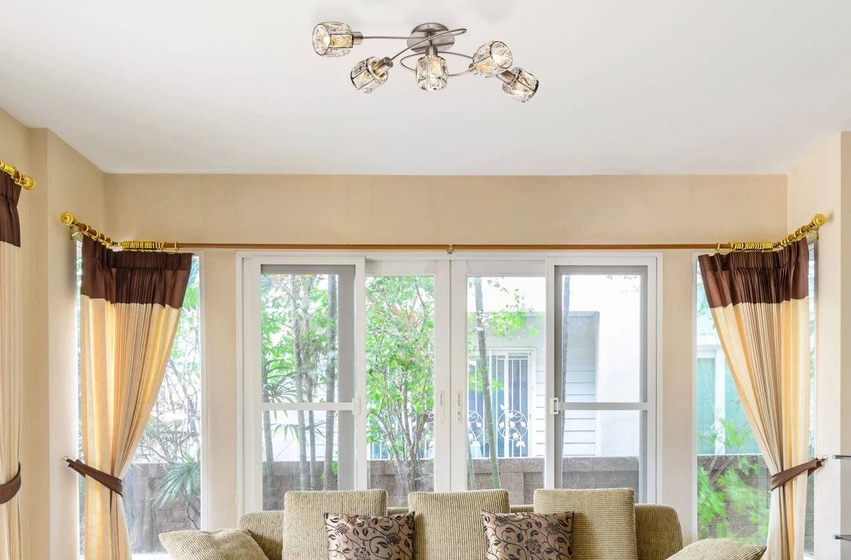 Globo Kris Deckenleuchte Nickel Matt, Klar 5x E14 Dimmbar 61,4x36x21cm 2 Globo Kris Deckenleuchte Nickel Matt, Klar 5x E14 Dimmbar 61,4x36x21cm – Bild 2