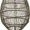 Terrassen Stehleuchte PR Home Hanoi 50x30cm Kunststoff Rattan Natur Braun
