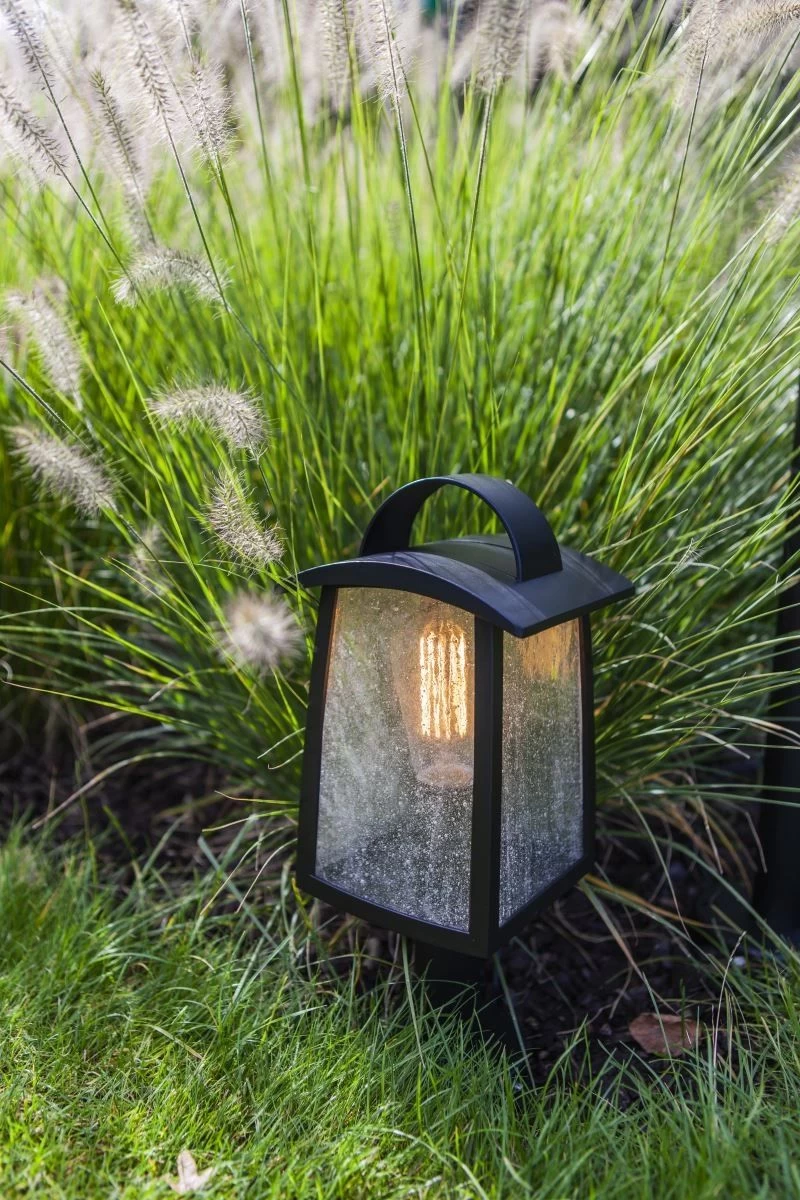 Lutec Kelsey Sockelleuchte Schwarz IP44 E27 20,5x21,5x44,5cm 3 Lutec Kelsey Sockelleuchte Schwarz IP44 E27 20,5x21,5x44,5cm – Bild 3