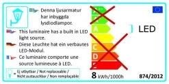 KONSTSMIDE Bologna High Power LED Bodenleuchte Laterne -Beleuchtung Rabatte 7530 erp label wide 001