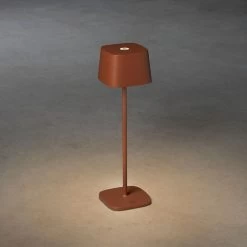 KONSTSMIDE Capri LED USB Akku Tischleuchte Terrakotta Dimmbar 2700/3000K -Beleuchtung Rabatte 7814 960.p.1.0
