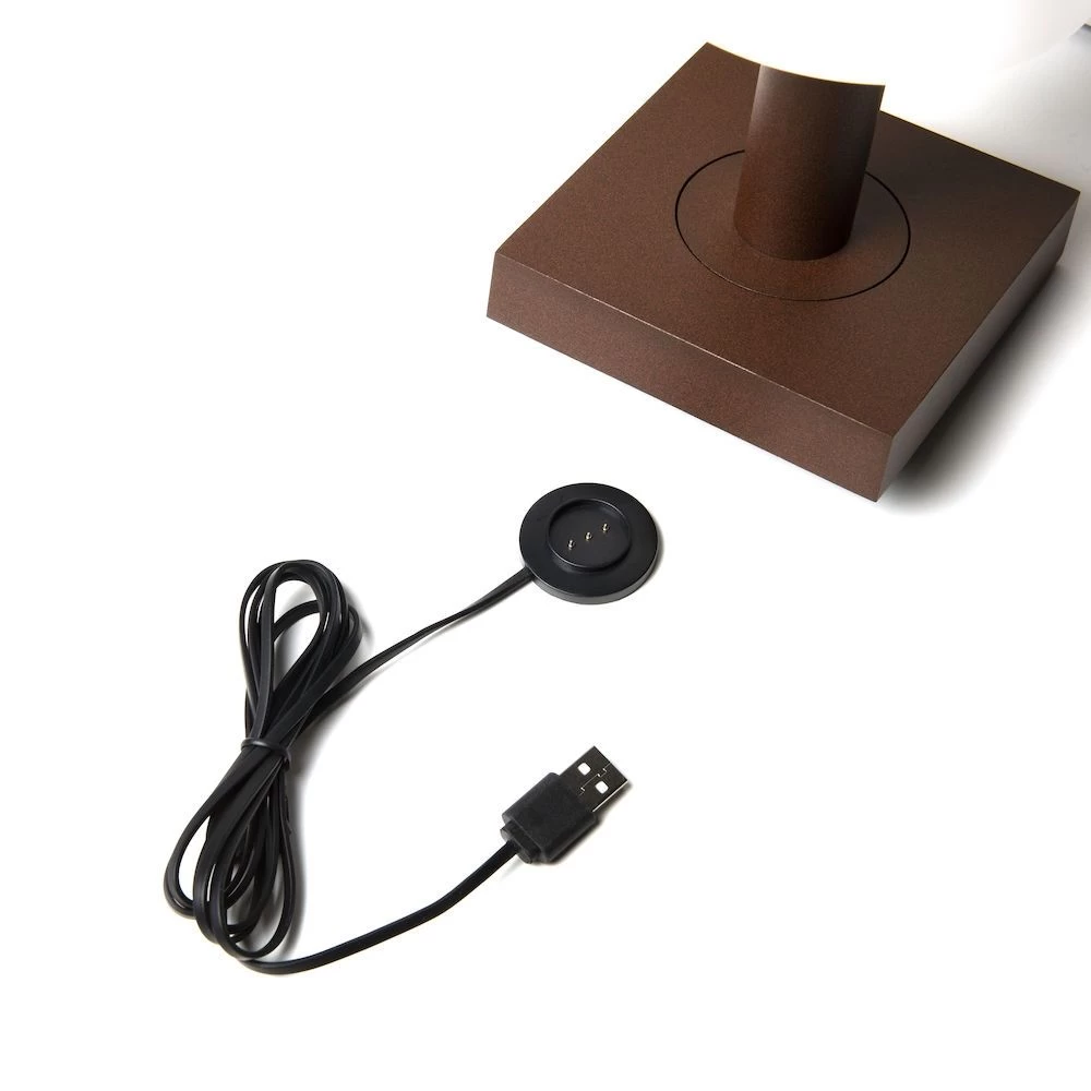 KONSTSMIDE Monaco Akku Tischleuchte IP54 Rostfarben Dimmbar 2700/3000K 2 KONSTSMIDE Monaco Akku Tischleuchte IP54 Rostfarben Dimmbar 2700/3000K – Bild 2