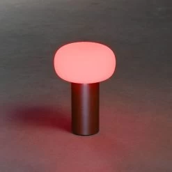 KONSTSMIDE Antibes Akku Tischleuchte IP54 Rostfarben Dimmbar 2700/3000/4000K+RGB -Beleuchtung Rabatte 7826 972.f.6.0