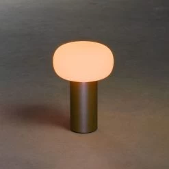 KONSTSMIDE Antibes Akku Tischleuchte IP54 Rostfarben Dimmbar 2700/3000/4000K+RGB -Beleuchtung Rabatte 7826 972.f.7.0