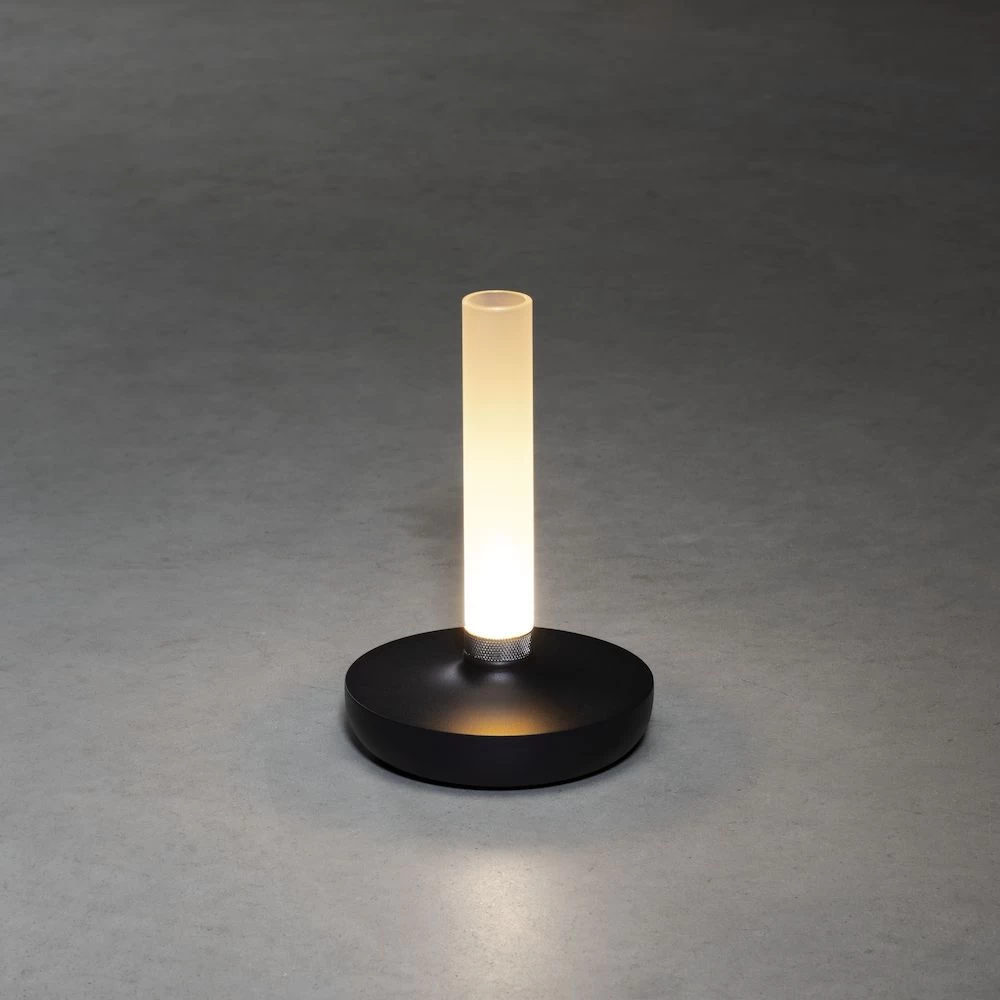 KONSTSMIDE Biarritz Akku Tischleuchte IP54 Schwarz Dimmbar 1800/3000/4000K 3 KONSTSMIDE Biarritz Akku Tischleuchte IP54 Schwarz Dimmbar 1800/3000/4000K – Bild 3