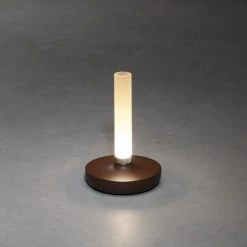 KONSTSMIDE Biarritz Akku Tischleuchte IP54 Rostfarben Dimmbar 1800/3000/4000K -Beleuchtung Rabatte 7827 973.f.3.0