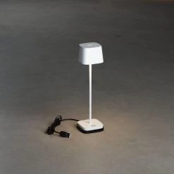 KONSTSMIDE Capri Mini LED USB Akku Tischleuchte Weiss Dimmbar 2200/3000K -Beleuchtung Rabatte 7829 250.p.2.0