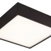 Luce Design Klio LED Deckenleuchte Schwarz 2900lm 4000K 21,8x21,8x5,9cm