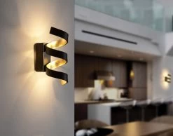 Luce Design Helix LED Wandleuchte Gold, Schwarz 450lm 3000K 15x26x13cm -Beleuchtung Rabatte 8031440362733 5