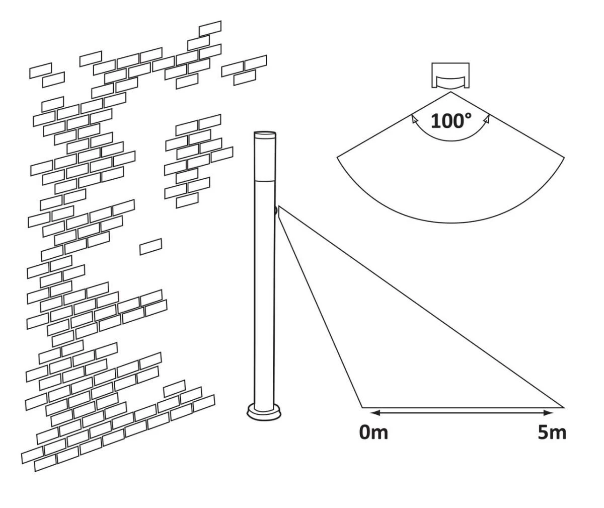 Rabalux Inox Torch Außen Sockelleuchte E27 Edelstahl Mit Bewegungsmelder 3 Rabalux Inox Torch Außen Sockelleuchte E27 Edelstahl Mit Bewegungsmelder – Bild 3