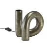 PR Home Notice Swirl Tischleuchte Skulptur Metall Antik Messing Farbend E27 18x15x15cm
