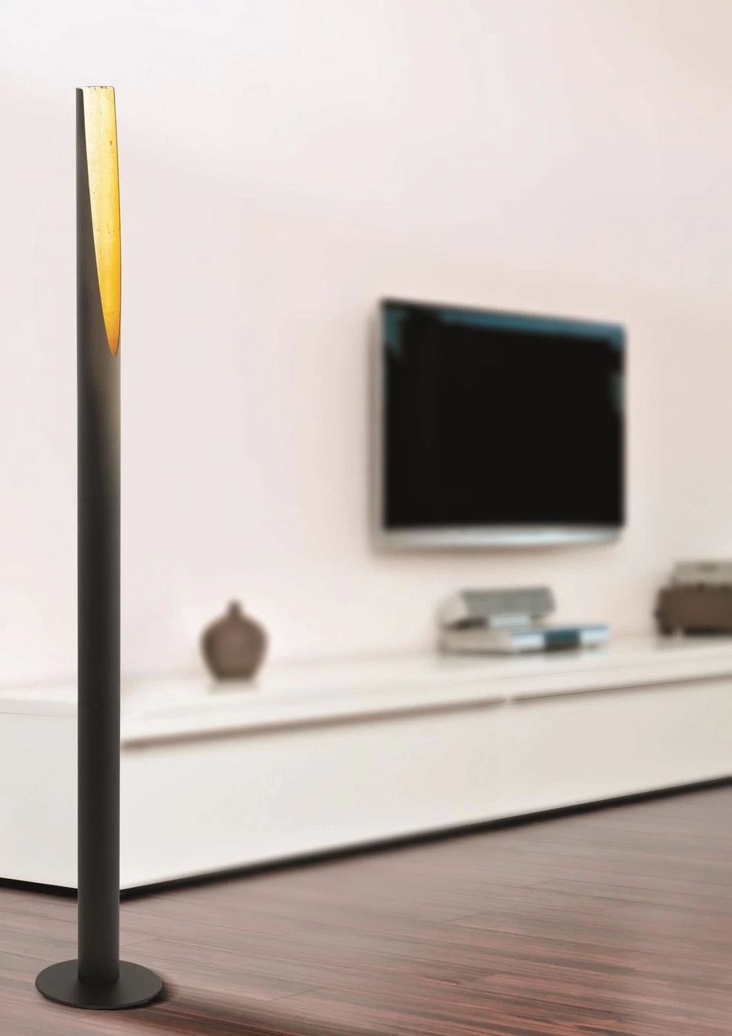 EGLO BARBOTTO LED Stehleuchte Schwarz, Gold GU10 2 EGLO BARBOTTO LED Stehleuchte Schwarz, Gold GU10 – Bild 2