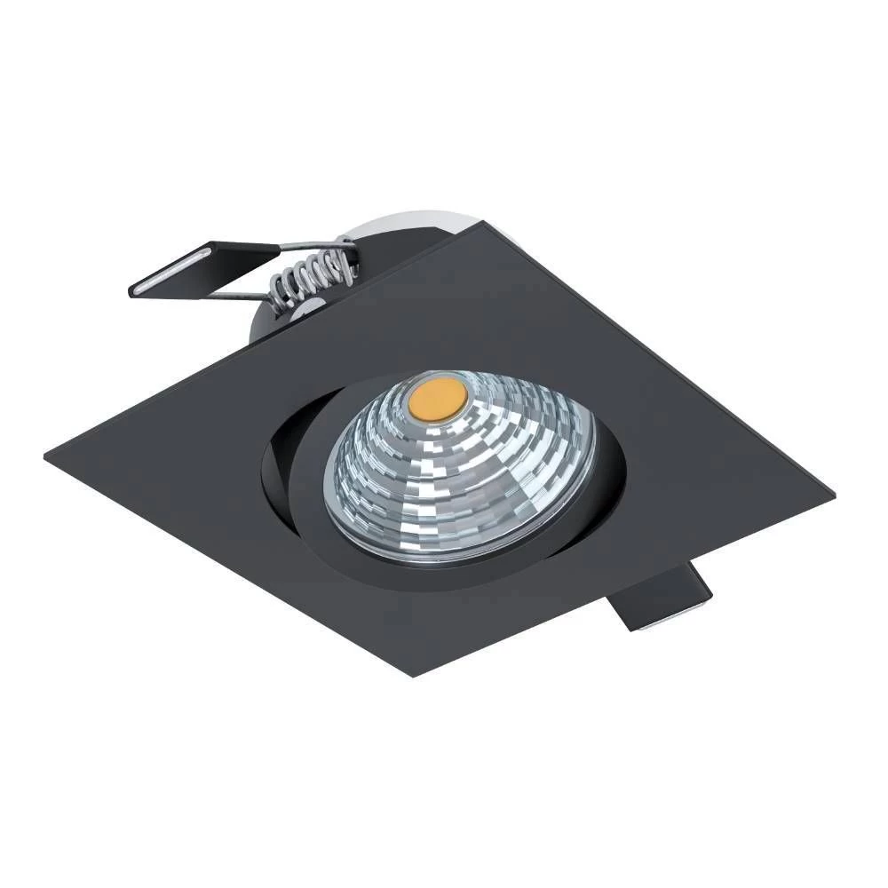 EGLO SALICETO LED Einbauleuchte Schwarz 380lm 2700K Dimmbar 8,8x8,8x4,2cm 1 EGLO SALICETO LED Einbauleuchte Schwarz 380lm 2700K Dimmbar 8,8x8,8x4,2cm
