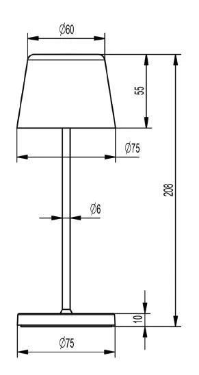 Deko Light Akku Tischlampe Canis Mini Blau Dimmbar Mit Ladesockel 2200/3000K IP65 5 Deko Light Akku Tischlampe Canis Mini Blau Dimmbar Mit Ladesockel 2200/3000K IP65 – Bild 5