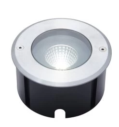 Lutec Denver LED Bodeneinbauleuchte Edelstahl IP65 1030lm 15,5x9x15,5cm
