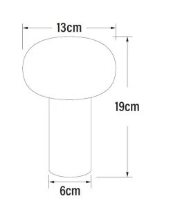 KONSTSMIDE Antibes Akku Tischleuchte IP54 Rostfarben Dimmbar 2700/3000/4000K+RGB -Beleuchtung Rabatte antibes tz 1 1
