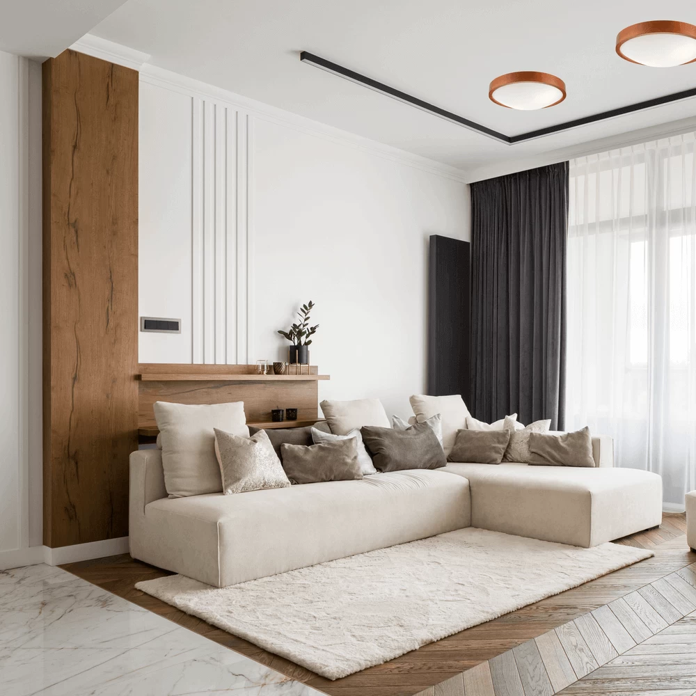 BIOLEDEX Runde Deckenleuchte 37cm Rotbraun Mit E27 Fassung Aus Natur Holz Und Glas 2 BIOLEDEX Runde Deckenleuchte 37cm Rotbraun Mit E27 Fassung Aus Natur Holz Und Glas – Bild 2