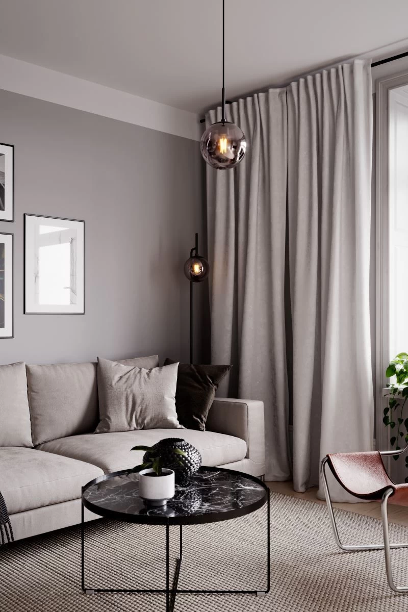 By Rydens Boyle Stehleuchte Rauchgrau 1x E27 Kabelschalter 28x35x163,5cm 2 By Rydens Boyle Stehleuchte Rauchgrau 1x E27 Kabelschalter 28x35x163,5cm – Bild 2